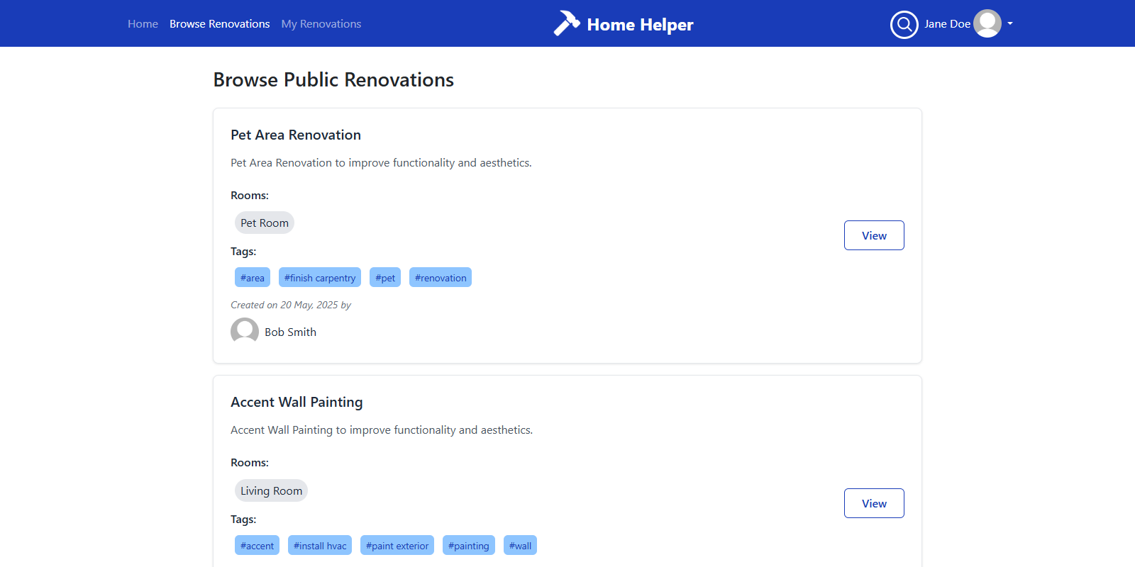 HomeHelper (Ongoing)